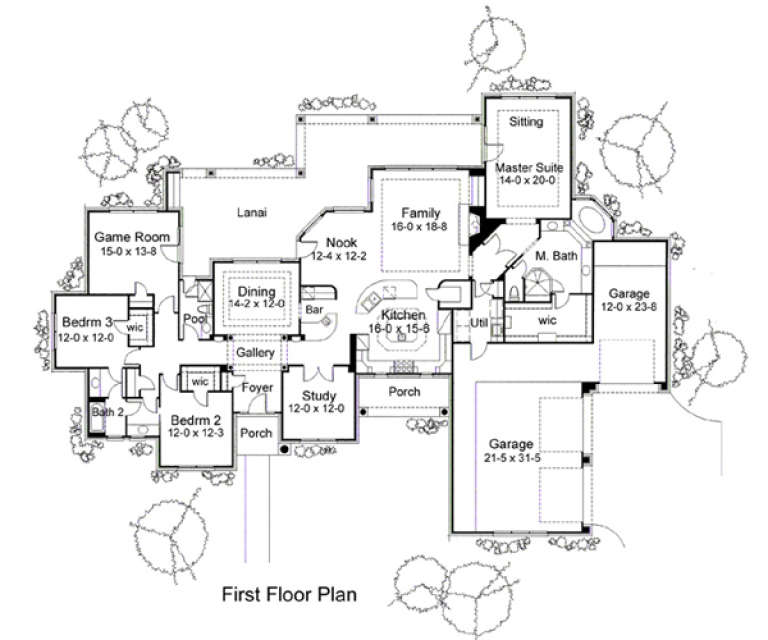 House Plan House Plan #16051 Drawing 1