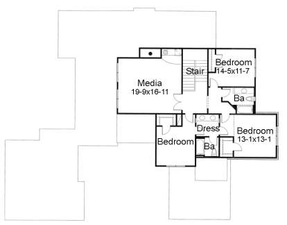 Second Floor for House Plan #9401-00074