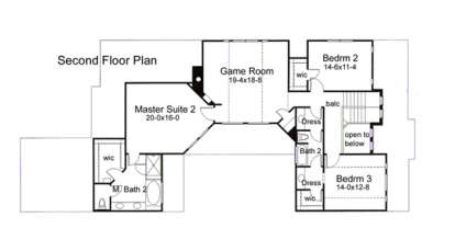 Second Floor for House Plan #9401-00075