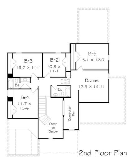Floorplan 2 for House Plan #3367-00015