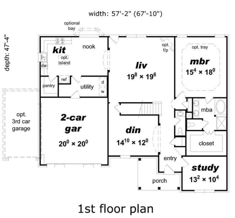House Plan House Plan #16059 Drawing 1