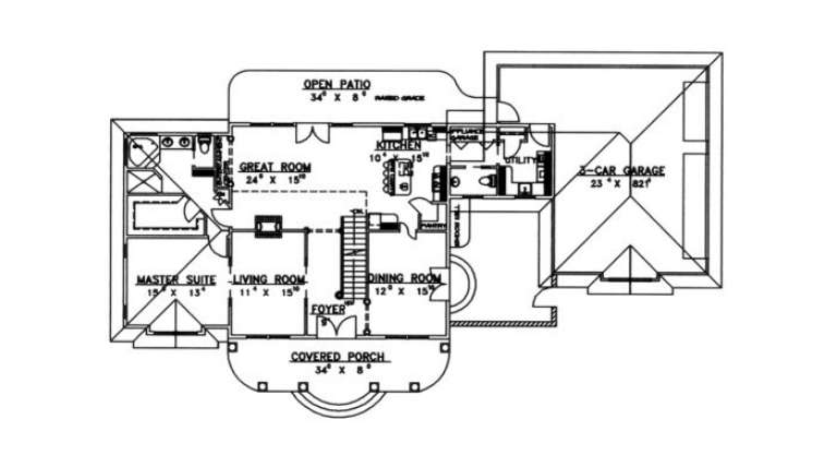 House Plan House Plan #1606 Drawing 1