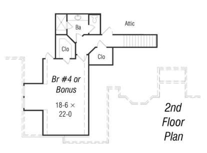 Floorplan 2 for House Plan #3367-00017