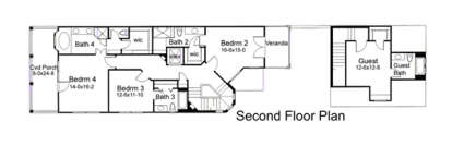 Second Floor for House Plan #9401-00076