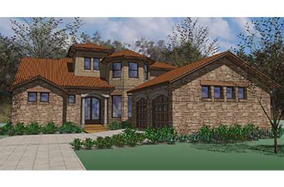 Florida House Plan #9401-00077 Elevation Photo