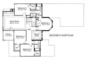 Second Floor for House Plan #9401-00077