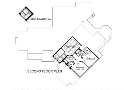 Second Floor for House Plan #9401-00079