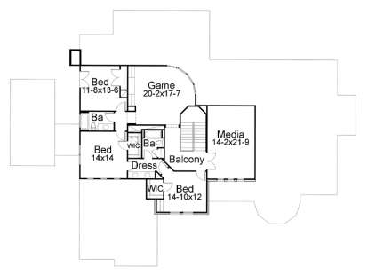 Second Floor for House Plan #9401-00080