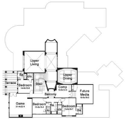 Floorplan 2 for House Plan #9401-00081