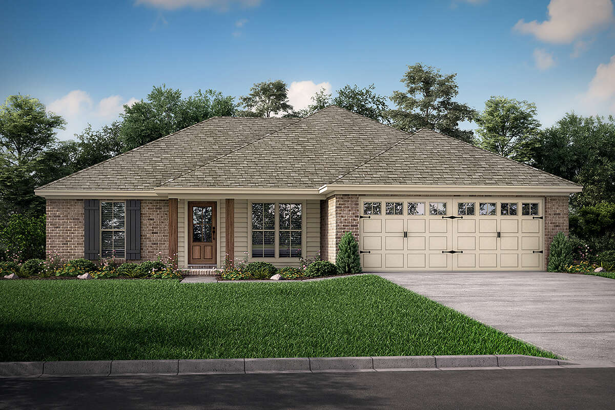 Ranch Plan 1 300 Square Feet 3 Bedrooms 2 Bathrooms 