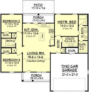 Main Floor for House Plan #041-00054