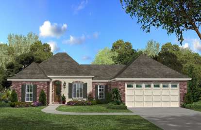 European House Plan #041-00056 Elevation Photo