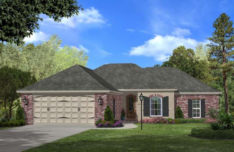 Ranch House Plan #041-00057 Elevation Photo
