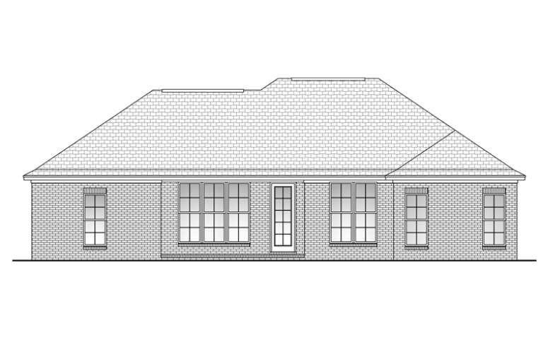 Ranch House Plan #041-00057 Elevation Photo