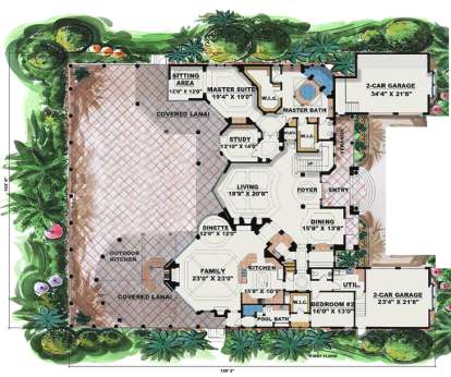 Floorplan 1 for House Plan #1018-00190