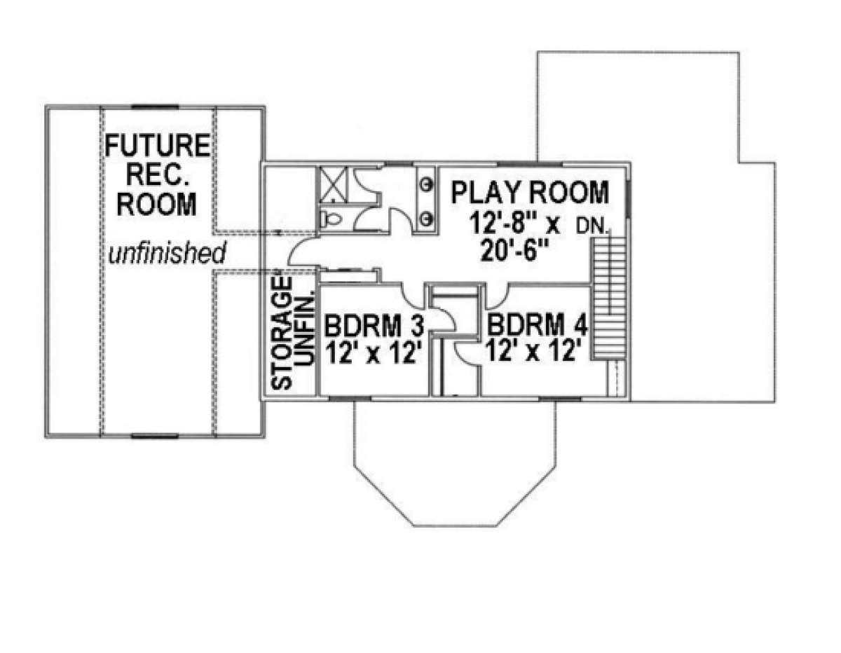 Second Floor for House Plan #039-00289