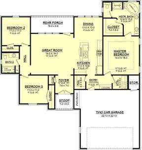 Main Floor for House Plan #041-00061