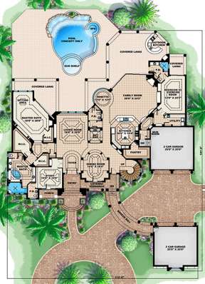 Floorplan 1 for House Plan #1018-00195