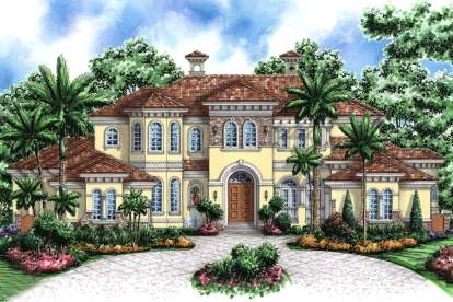 4 Bed, 5 Bath, 7441 Square Foot House Plan - #1018-00196