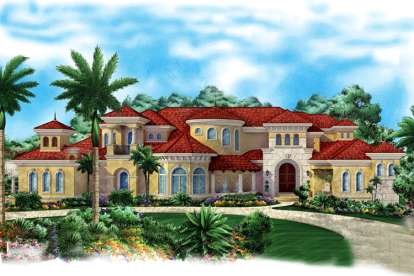 Florida House Plan #1018-00197 Elevation Photo