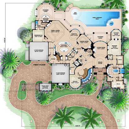 Floorplan 1 for House Plan #1018-00197