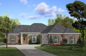 European House Plan #041-00063 Elevation Photo