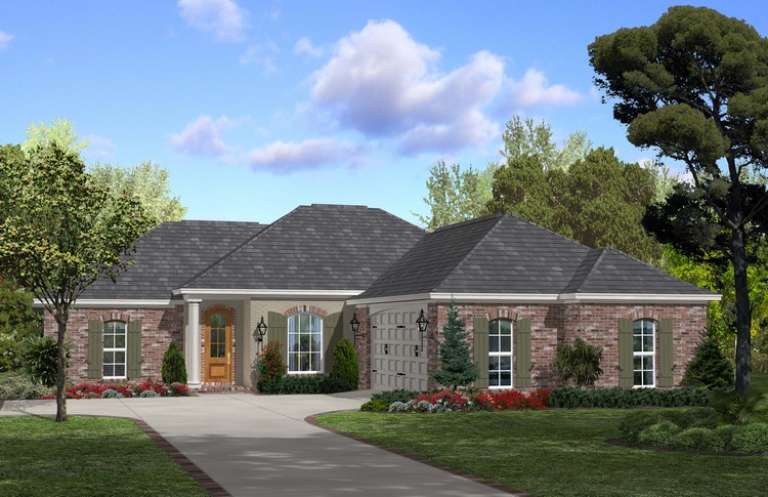 European House Plan #041-00063 Elevation Photo