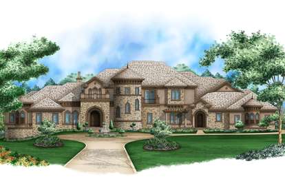 Florida House Plan #1018-00201 Elevation Photo