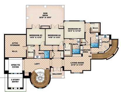 Floorplan 2 for House Plan #1018-00201