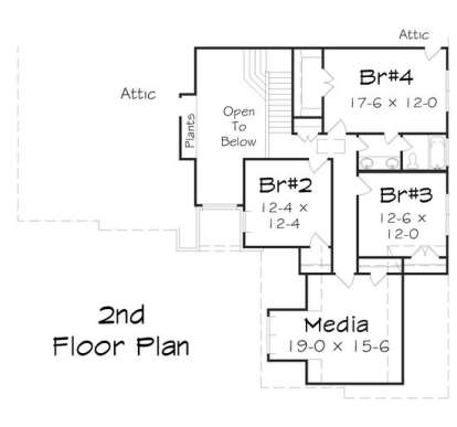 Floorplan 2 for House Plan #3367-00022