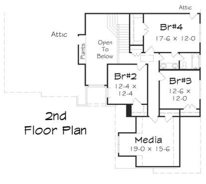 Floorplan 2 for House Plan #3367-00023