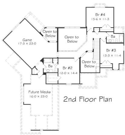 Floorplan 2 for House Plan #3367-00024