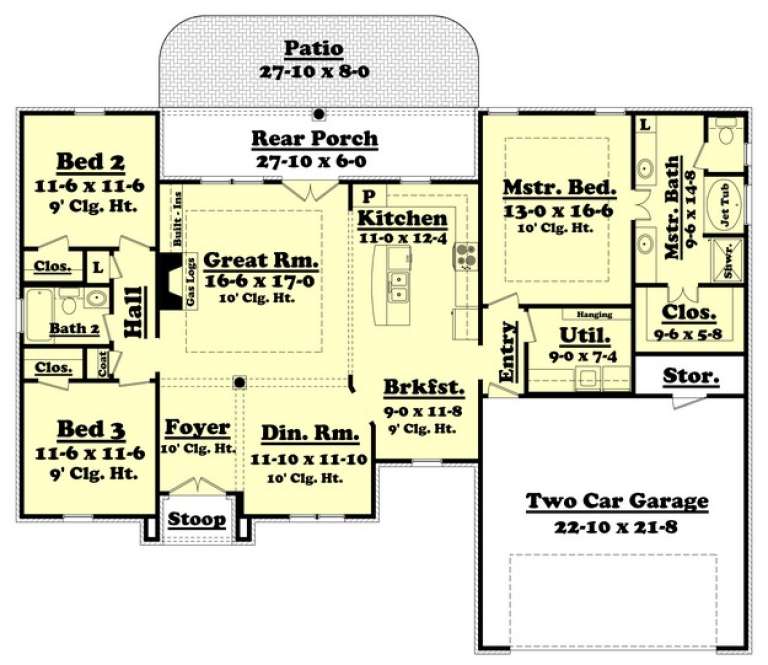 House Plan House Plan #16102 Drawing 1