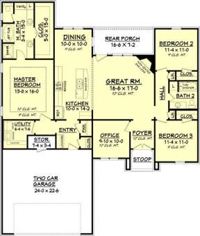 Main Floor for House Plan #041-00070