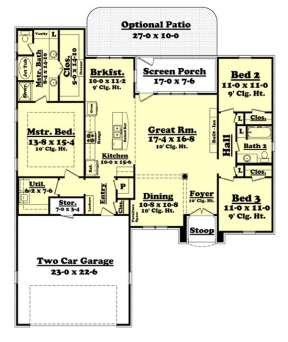 Main Floor for House Plan #041-00071