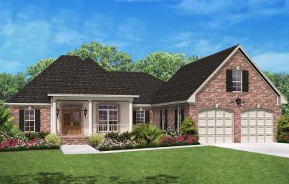 European House Plan #041-00075 Elevation Photo