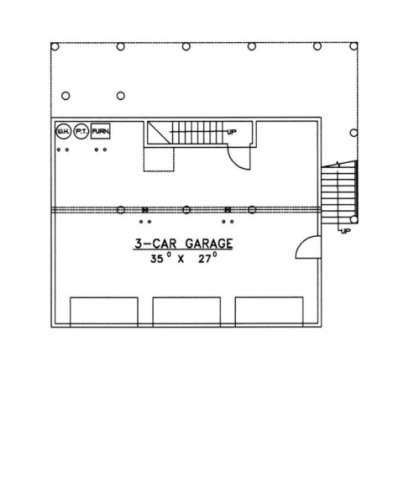 Garage Floor for House Plan #039-00292