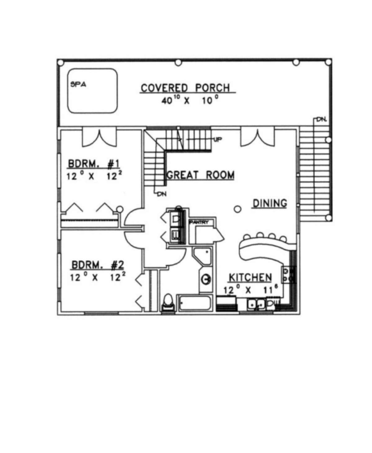 Main Floor for House Plan #039-00292
