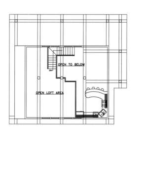 Loft Floor for House Plan #039-00292