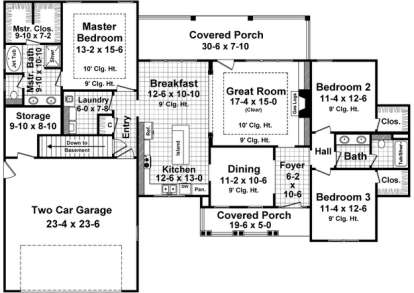 Main Floor for House Plan #348-00215