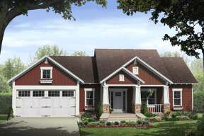 Craftsman House Plan #348-00216 Elevation Photo