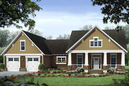 Craftsman House Plan #348-00217 Elevation Photo