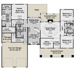 Main Floor for House Plan #348-00217