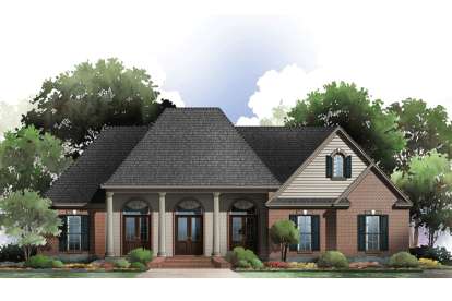 European House Plan #348-00218 Elevation Photo