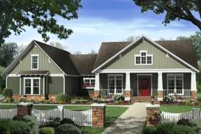 Craftsman House Plan #348-00219 Elevation Photo