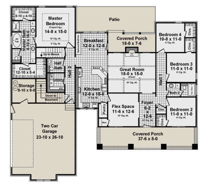 Main Floor  for House Plan #348-00219