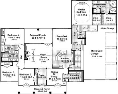 Main Floor for House Plan #348-00221