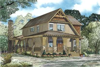 Country House Plan #110-00964 Elevation Photo