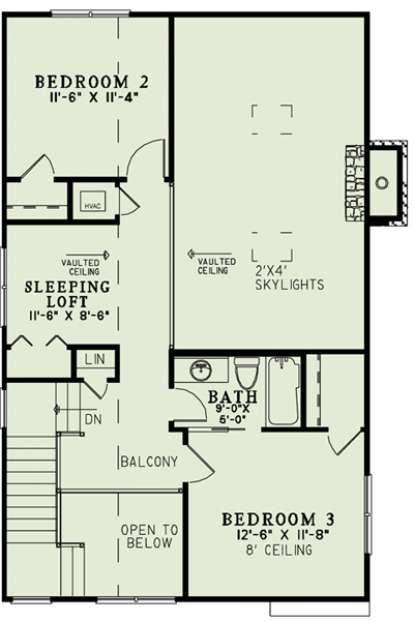 Floorplan 2 for House Plan #110-00964