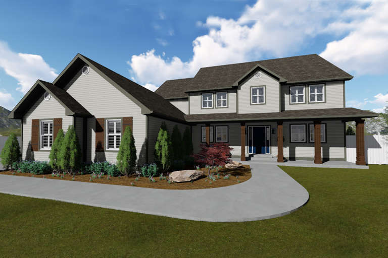 House Plan House Plan #16123 Front Elevation 